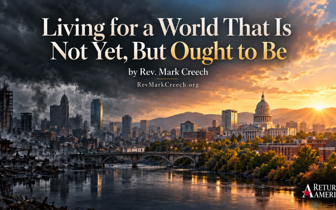 Living for a World That Is Not Yet, But Ought to Be
